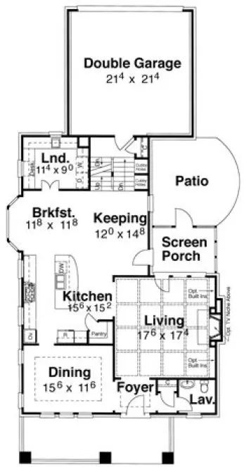 Main Floor Plan for House Plan #123223