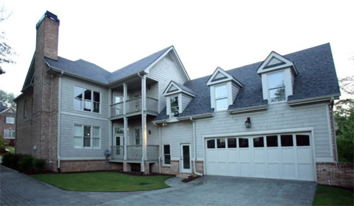 Rear Elevation for House Plan #122143