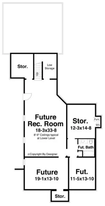 Basement Plan for House Plan #122143