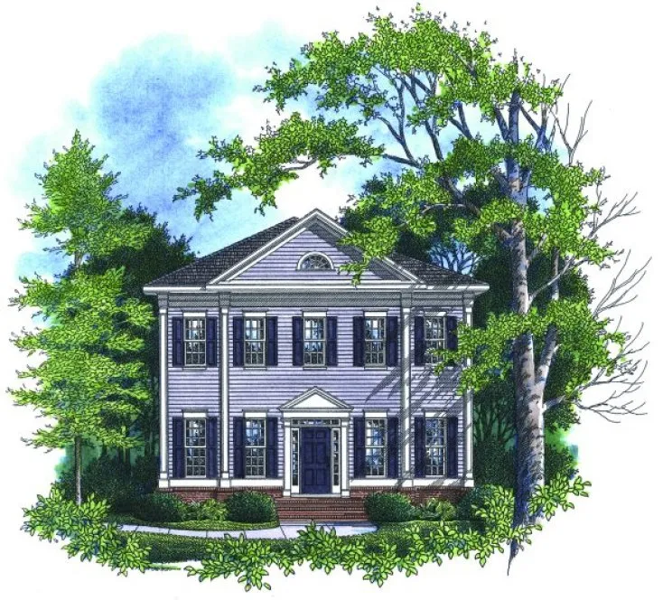 Full Rendering for House Plan #122143