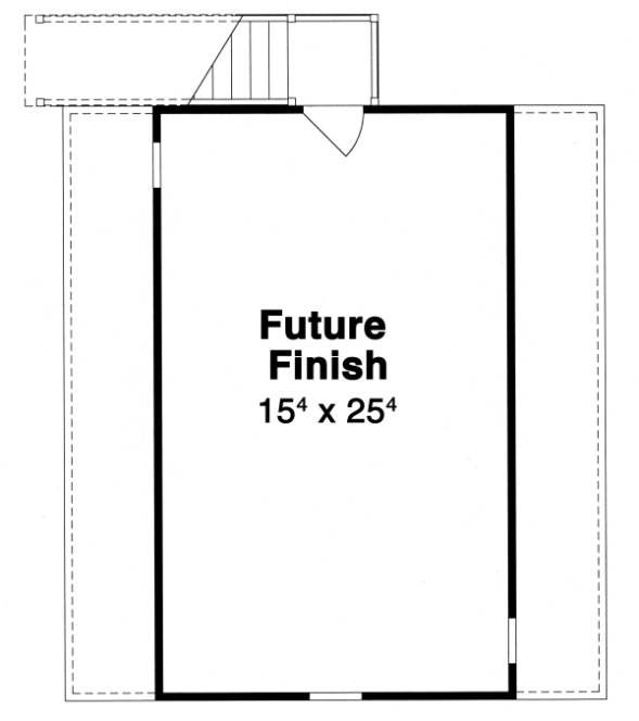 Attic Plan for House Plan #121010