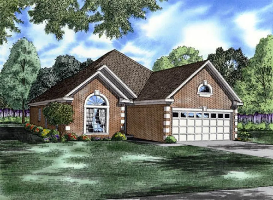 Full Rendering for House Plan #311010