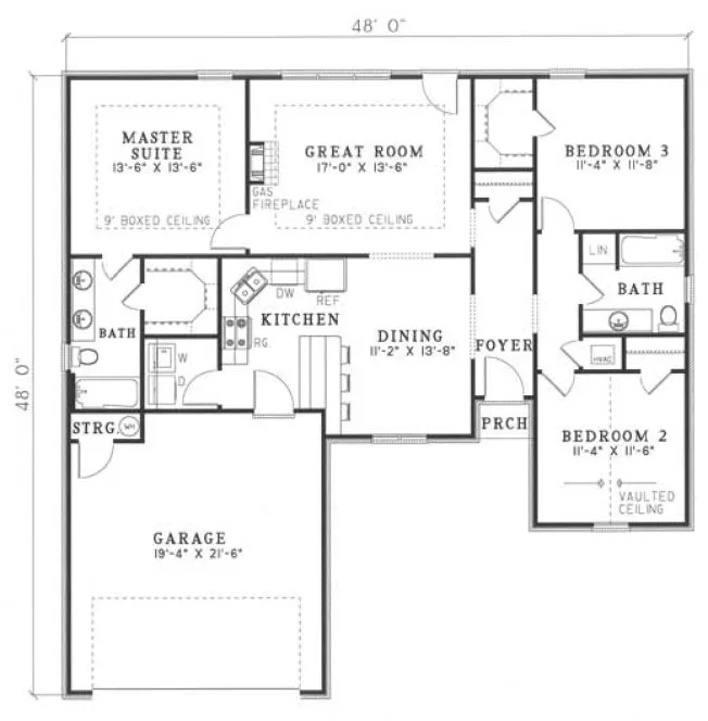 Main Floor Plan for House Plan #312010