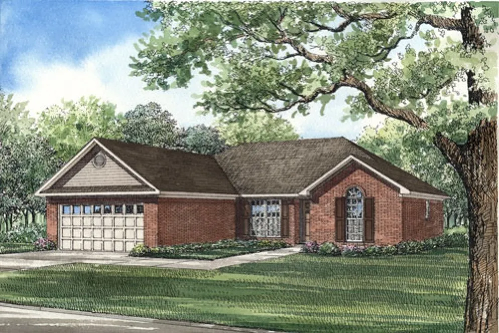 Full Rendering for House Plan #312010