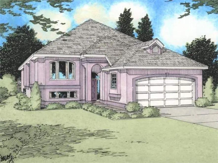 Full Rendering for House Plan #202033