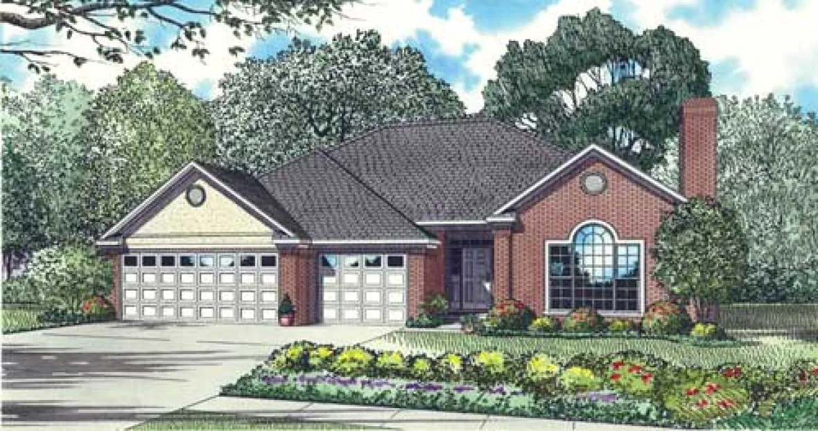 Full Rendering for House Plan #317010
