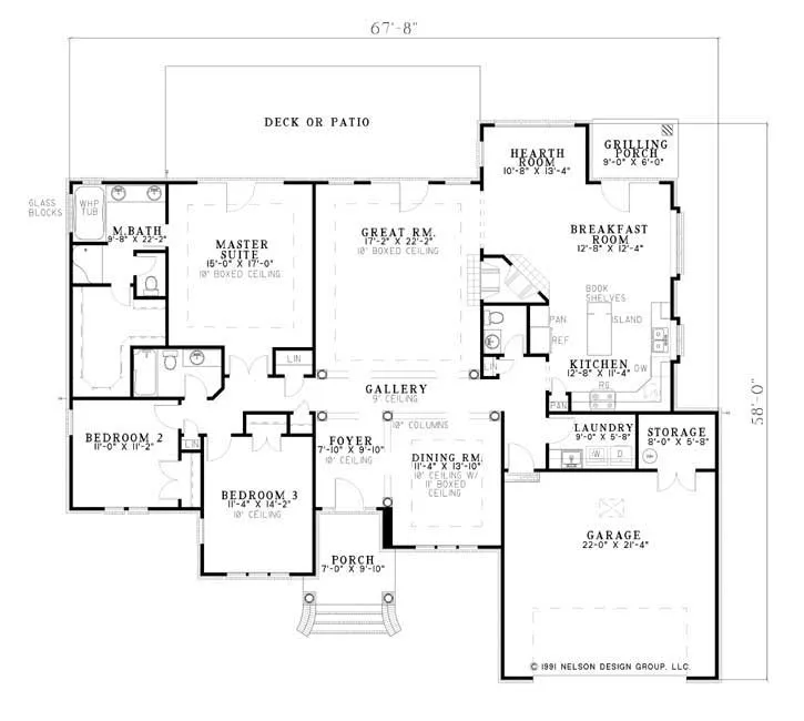 Main Floor Plan for House Plan #318010