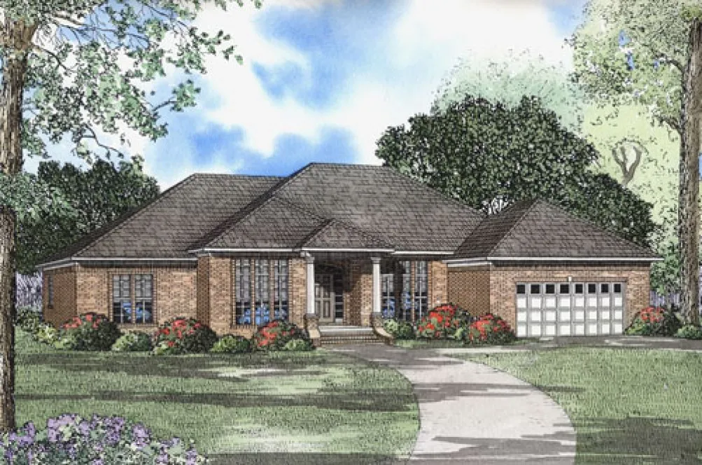 Full Rendering for House Plan #318010