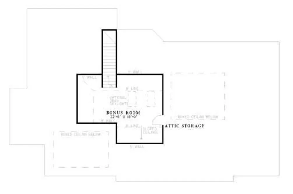 Second Floor Plan for House Plan #310110