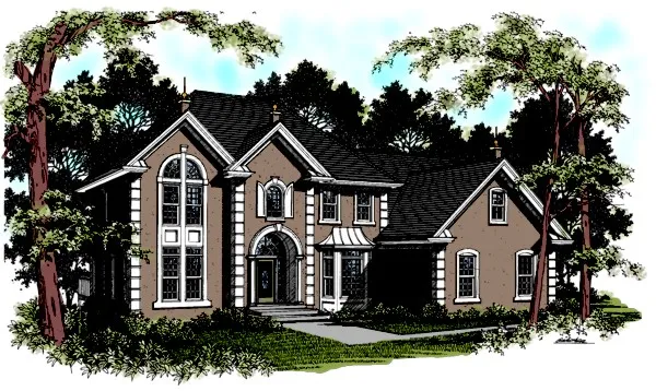 Full Rendering for House Plan #272033