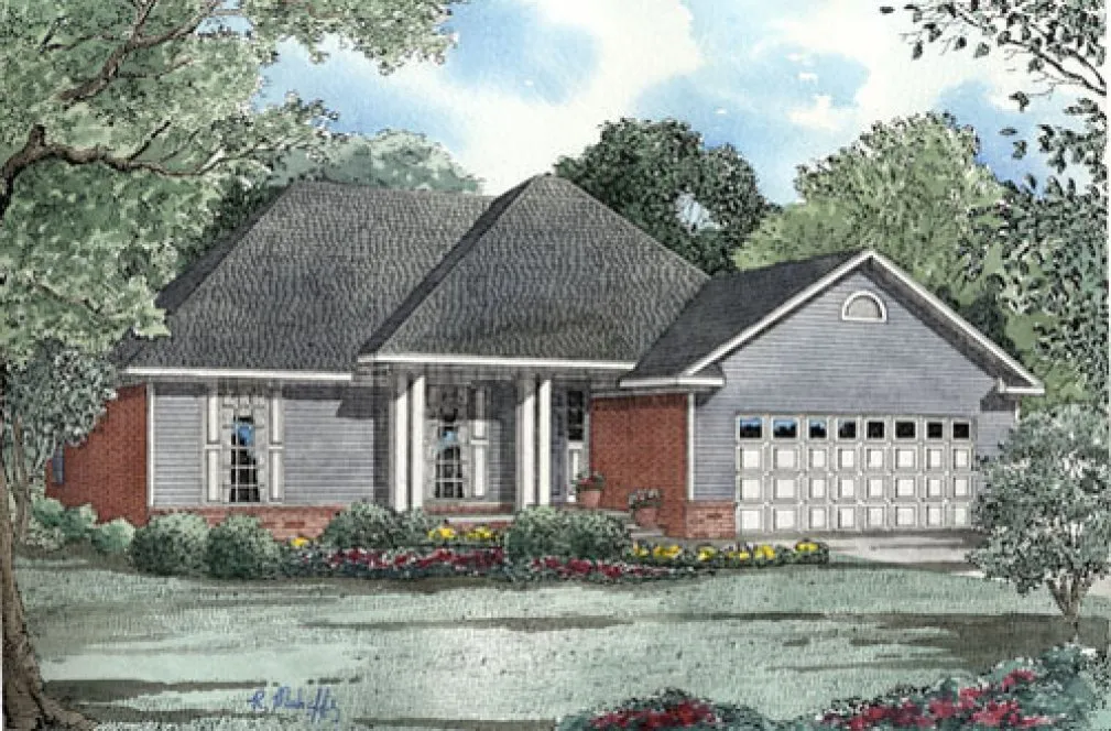 Full Rendering for House Plan #314110