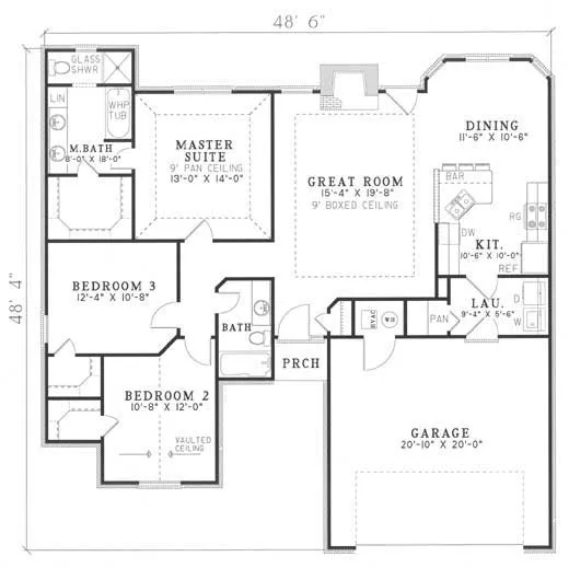 Main Floor Plan for House Plan #315110