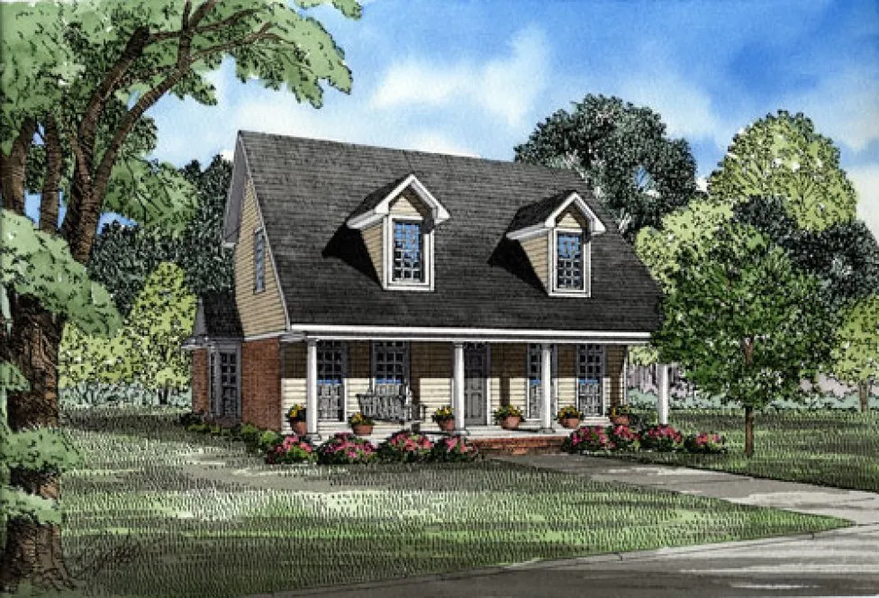 Full Rendering for House Plan #312310