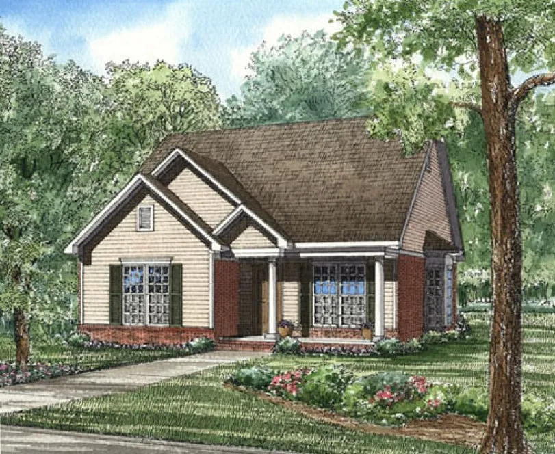 Full Rendering for House Plan #313310