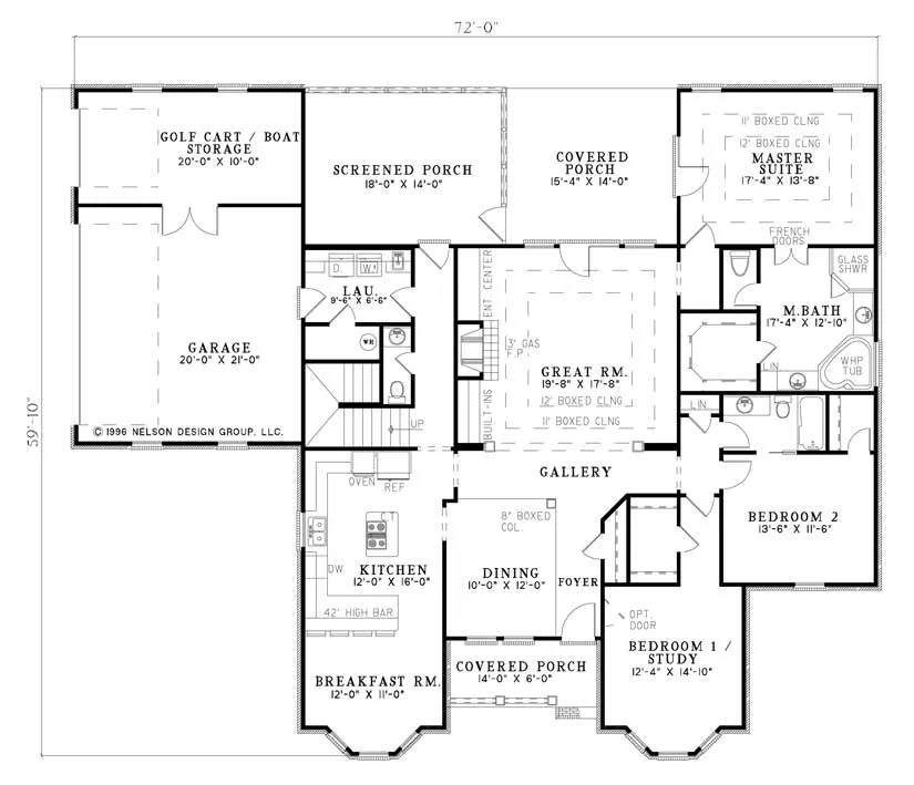 Main Floor Plan for House Plan #315310