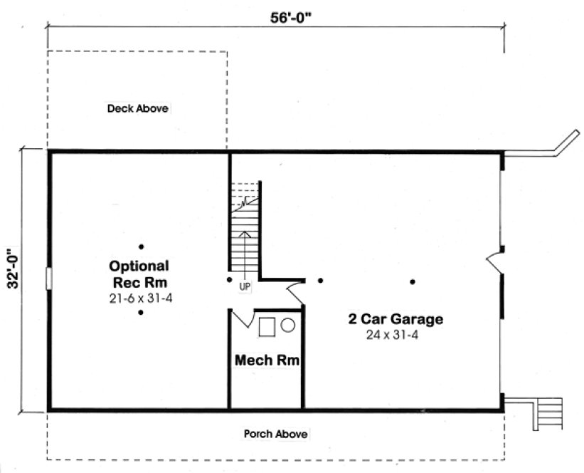 Basement Plan for House Plan #188910
