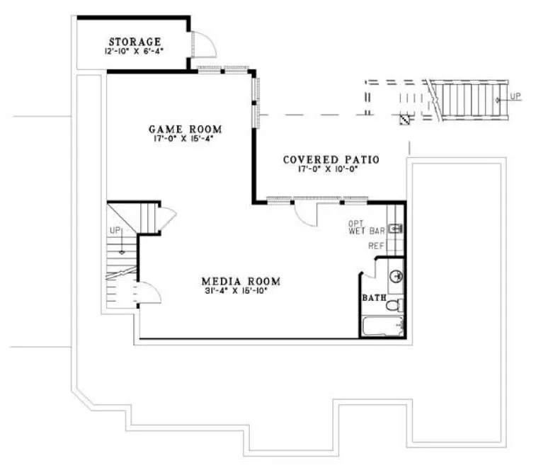 Basement Plan for House Plan #316310