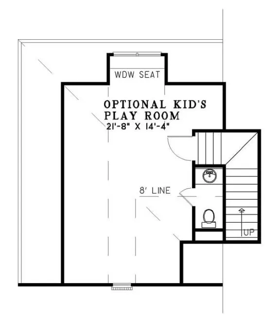 Second Floor Plan for House Plan #316310