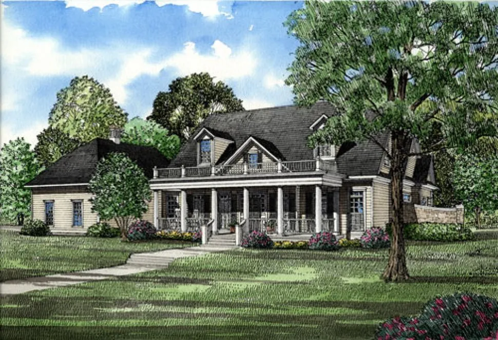 Full Rendering for House Plan #313410