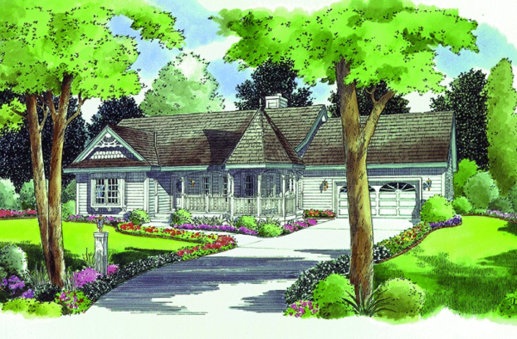 Full Rendering for House Plan #188174