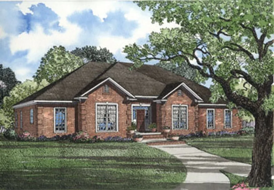 Full Rendering for House Plan #312510
