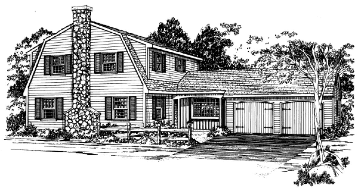 Full Rendering for House Plan #200232