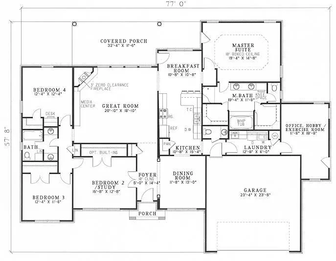 Main Floor Plan for House Plan #316510