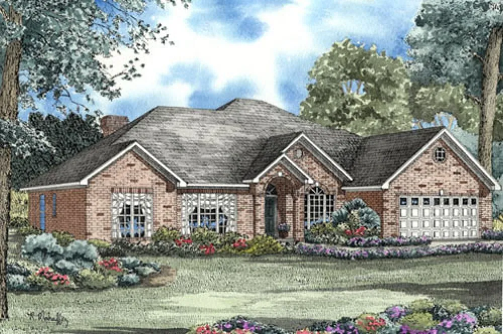 Full Rendering for House Plan #316510