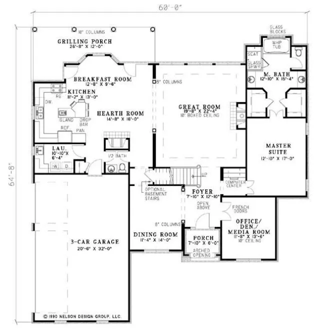 Main Floor Plan for House Plan #311610