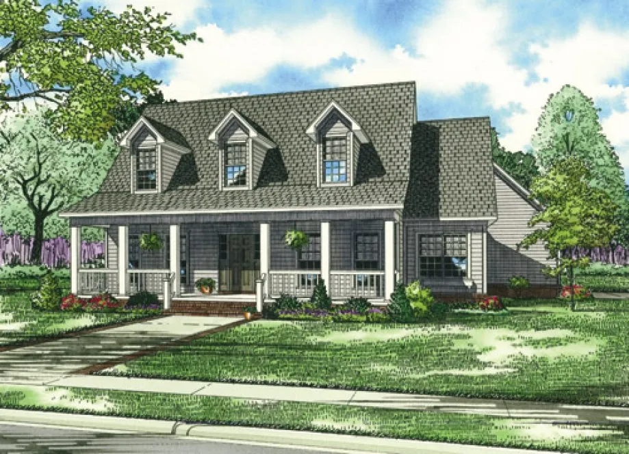 Full Rendering for House Plan #313610