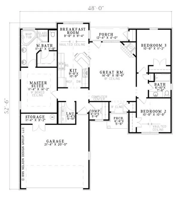 Main Floor Plan for House Plan #316610