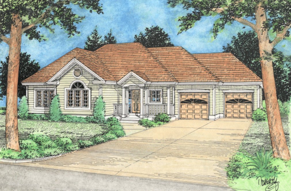Full Rendering for House Plan #200948