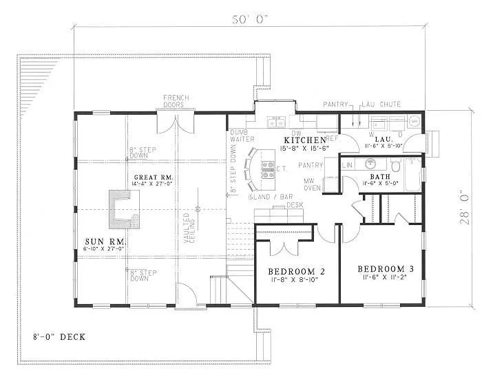 Main Floor Plan for House Plan #313710
