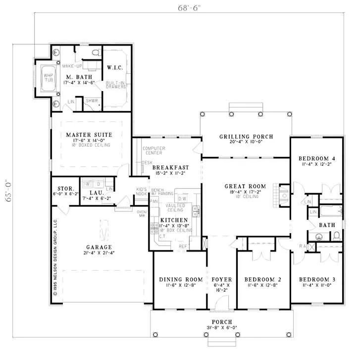 Main Floor Plan for House Plan #315710