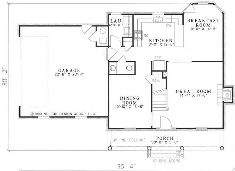 Main Floor Plan for House Plan #317710