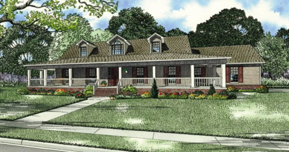 Full Rendering for House Plan #318710