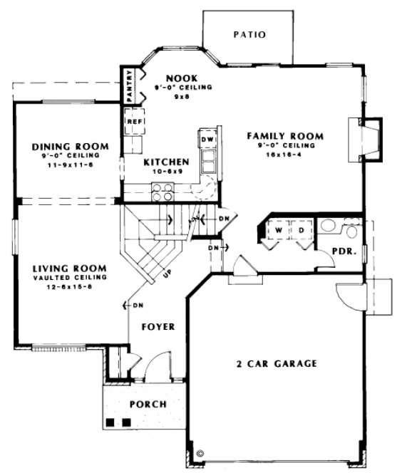 Main Floor Plan for House Plan #188624