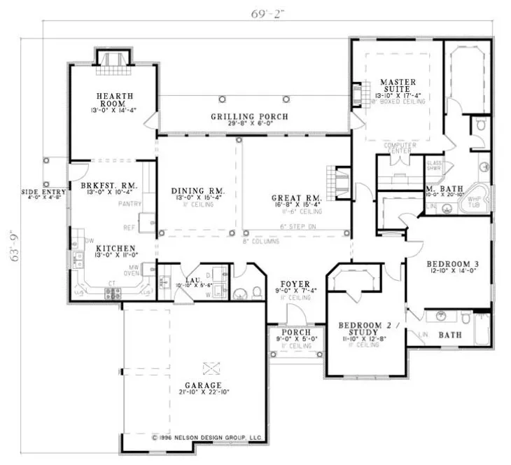 Main Floor Plan for House Plan #315810