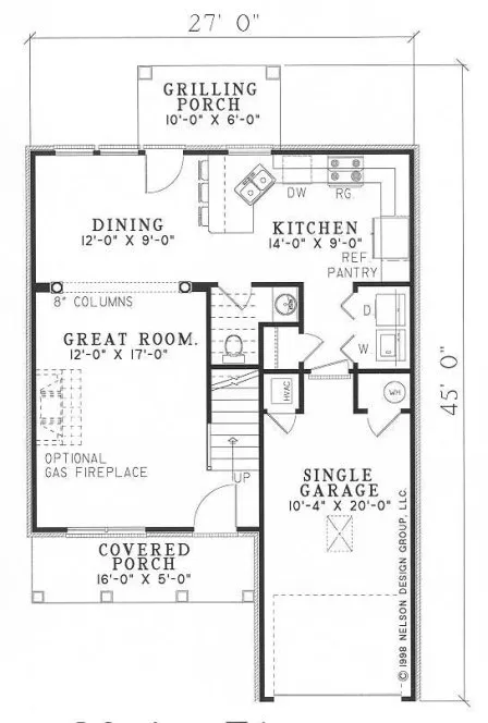 Main Floor Plan for House Plan #318810
