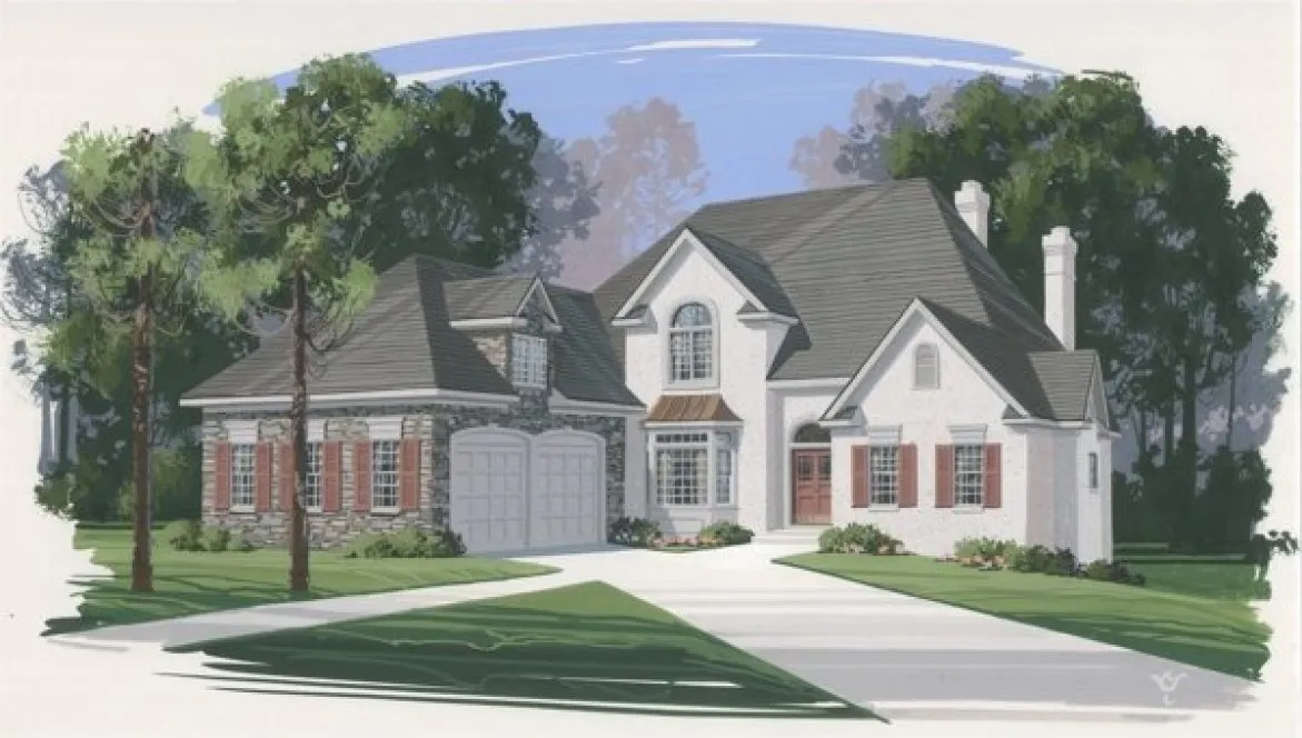 Full Rendering for House Plan #271023