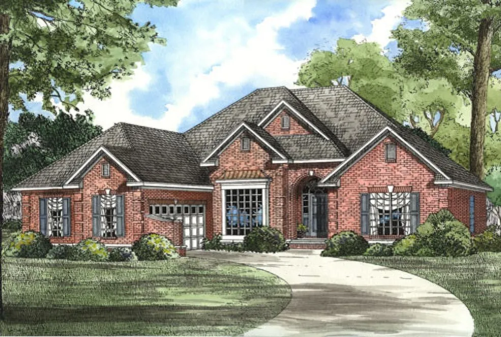 Full Rendering for House Plan #312020