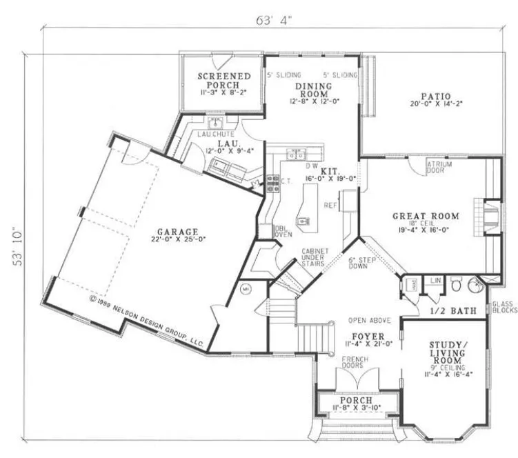 Main Floor Plan for House Plan #312120