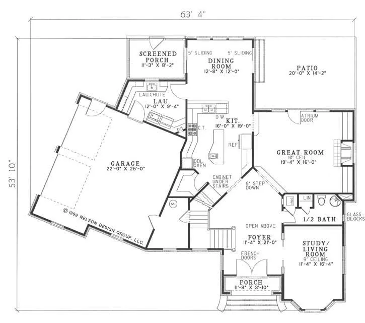 Main Floor Plan for House Plan #312120