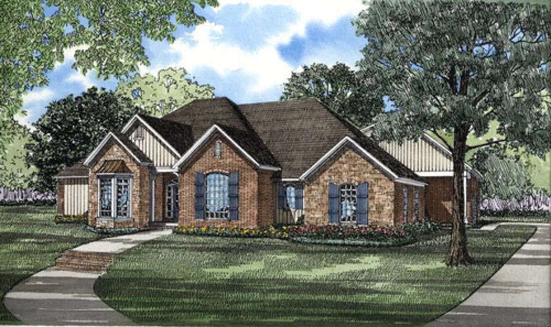 Full Rendering for House Plan #312220