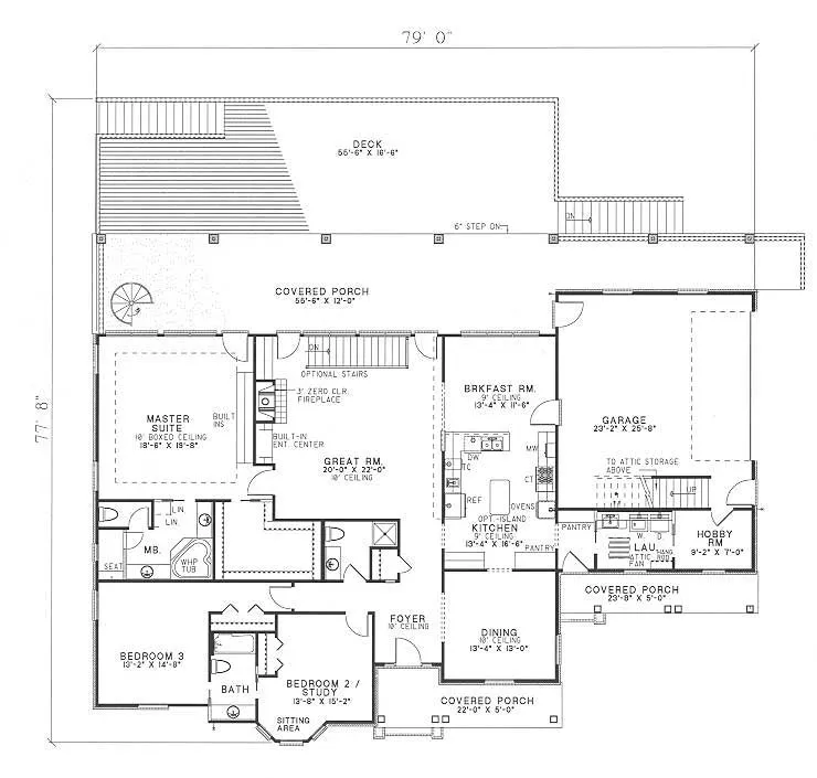 Main Floor Plan for House Plan #314220