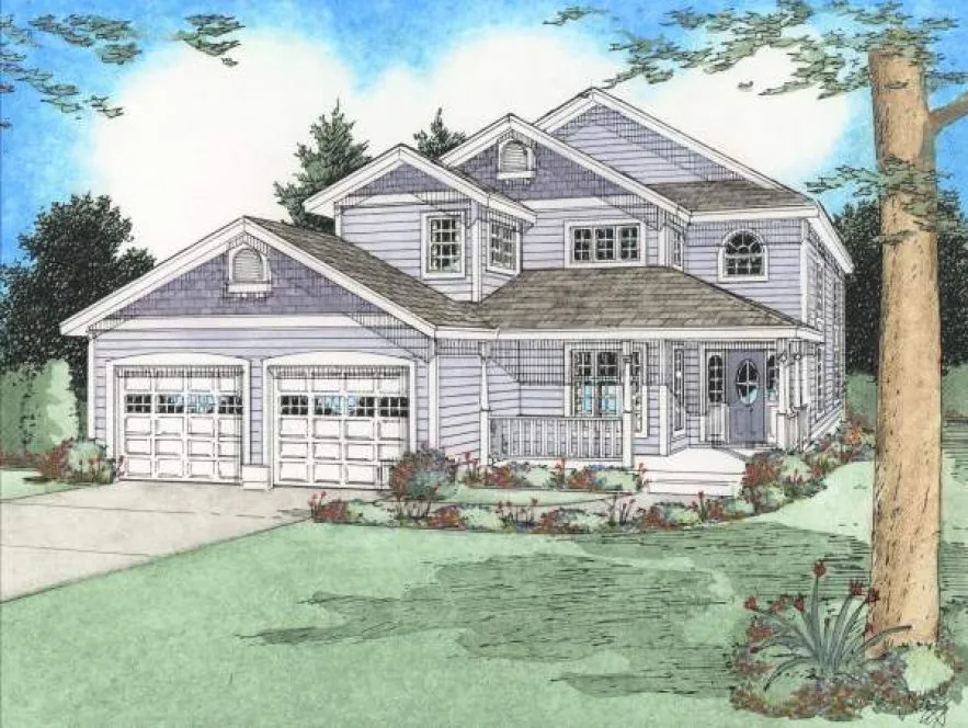 Full Rendering for House Plan #202040