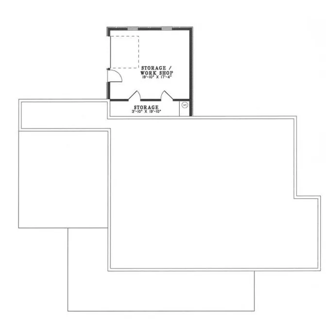 Floorplan lower for House Plan #315220
