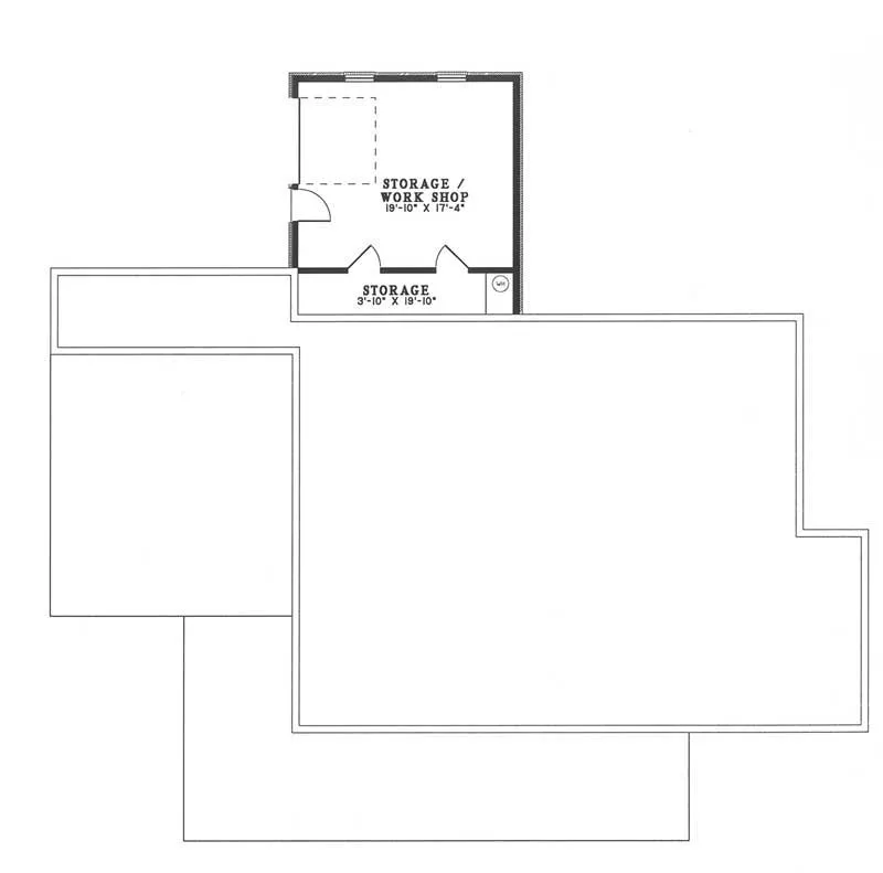 Floorplan lower for House Plan #315220
