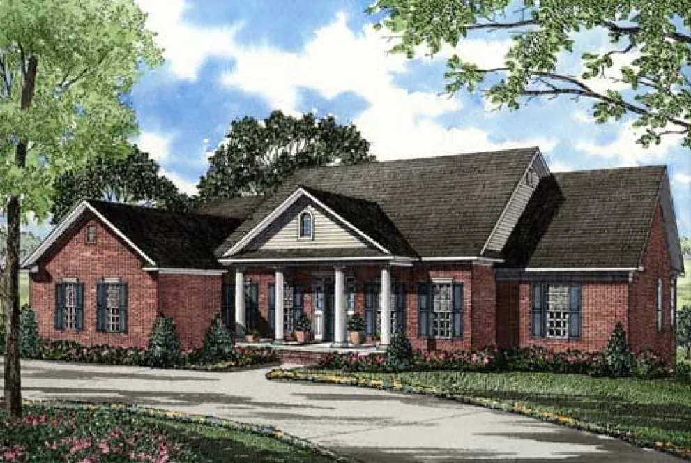 Full Rendering for House Plan #312320