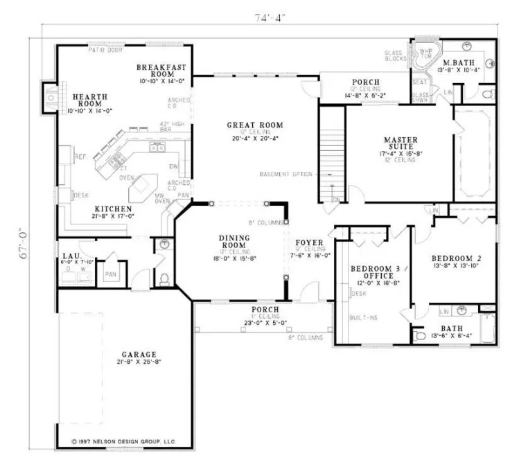Main Floor Plan for House Plan #316320